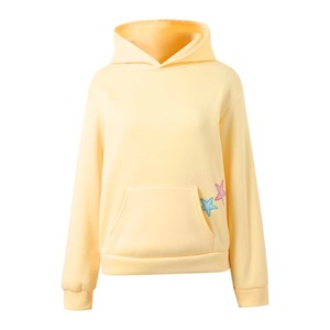Sudadera con Capucha Personalizada con Logotipo, para Mujer, Mezcla de Algodón y Poliéster, Felpa de 320, 340, 360 Gramos, Diseño Gráfico de Estrella Y2K, Parches Bordados Extra Grandes - Product Image 2