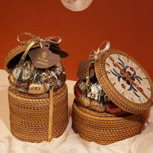 Eco-Friendly Handwoven Rattan Boxes for <b>Gift</b> with MOP Lid inlay <b>Ramadan</b> <b>Gift</b> <b>Box</b> Made by Vietnamese B2B Price - Product Image 1