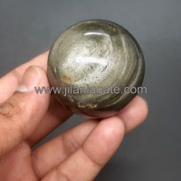 Sphère d'obsidienne dorée brillante de haute qualité, cristal naturel poli, pierre précieuse de 40-60 mm, faite à la main, objet de collection, décoration pour la maison