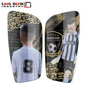 Protège-tibia de football en fibre de carbone à impression numérique intelligente pour la Protection, réduit les chocs et les blessures, protège-tibia coloré de football - Product Image 4