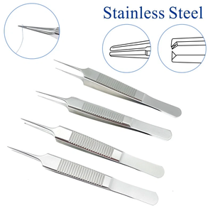 Pinzas de Acero Inoxidable y Plástico JAMSO INDUSTRIES, con/sin Dientes, para Trasplante Capilar FUE, Kit Quirúrgico Manual, ISO13485 - Product Image 6