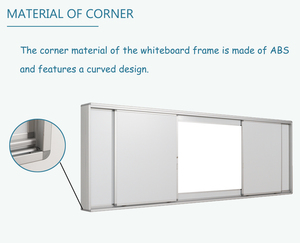 <span class=keywords><strong>Tableau</strong></span> <span class=keywords><strong>magnétique</strong></span> effaçable à sec de qualité commerciale à usage intensif pour salle de classe et bureau - Product Image 4