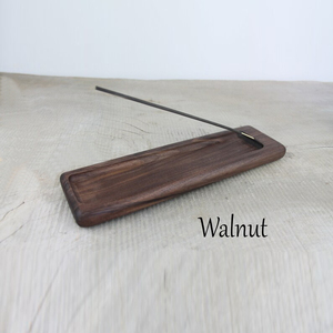 Juego de Bandejas para Incienso de Madera de Nogal y Roble Premium, Minimalista, Rectangular, Recolector de Cenizas Decoración de Madera Natural para Yoga y Meditación - Product Image 2