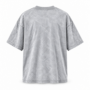 เสื้อยืดแขนสั้นสีดำวินเทจทรงโอเวอร์ไซส์สำหรับผู้ชาย สไตล์ลำลอง สตรีทแวร์ คอกลม ไม่มีลาย - Product Image 5