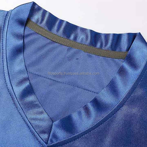เสื้อฟุตบอลอเมริกันย้อนยุคเสื้อรักบี้แขนสั้นสตรีทแวร์ผ้าตาข่ายโพลีเอสเตอร์ออกแบบได้ตามต้องการ - Product Image 5