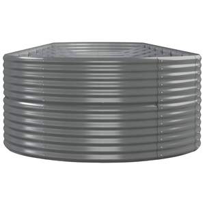 Grand lit de jardin surélevé en acier thermolaqué gris - Product Image 4