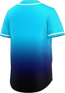 เสื้อเบสบอลแบบยูนิเซ็กซ์ แขนสั้น สีชมพู-น้ำเงิน ผ้าตาข่ายระบายอากาศ โพลีเอสเตอร์ ทรงปกติสำหรับผู้ใหญ่ ติดกระดุมด้านหน้า ปักชื่อได้ - Product Image 5