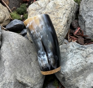 Handcrafted Polished Viking Drinking Horn Mug Natural Ox Horn Mead Cup Medieval Norse Warrior Beer Wine Drinking Horn - Product Image 6