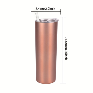 Colorful Eco-Friendly Stainless Steel Vacuum Tumbler with Lid Straw Double Wall Insulated Cold <b>Hot</b> <b>Drink</b> Cup for Office Travel - Product Image 6