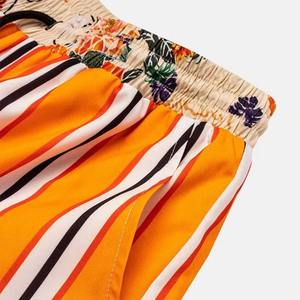 Nouveau short décontracté tendance pour homme en laine unie respirante avec taille élastique, fentes latérales et poches - Product Image 3