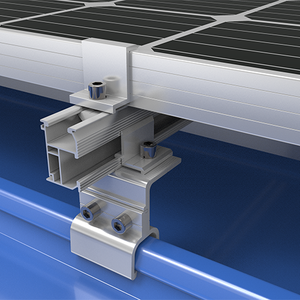 Accesorios de montaje solar VNTECH GLOBAL, clip de aluminio 22x60 para abrazaderas de techo metálico solar - Product Image 4
