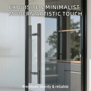 Stainless Steel Glass <strong>Door</strong> Pull <strong>Handle</strong> <strong>Round</strong> Tube Glass <strong>Door</strong> Pull <strong>Handle</strong> Double Sided Glass <strong>Door</strong> Pull <strong>Handle</strong> for Hotel Office - Product Image 6