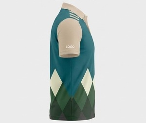 Wholesale Custom Logo Breathable Summer Collar Men's Spandex/Polyester Vintage Casual Wear Golf Performance <b>Half</b> Sleeve <b>Shirts</b> - Product Image 4
