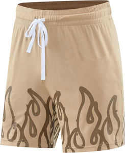 Hot Sale <b>Men</b> Casual Basketball <b>Shorts</b> Custom Color Trendy Style High Quality 100% Polyester Breathable Quick Dry <b>Elastic</b> <b>Waist</b> - Product Image 5