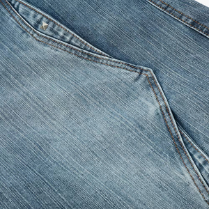 Shorts en jean mi-longs décontractés pour hommes, écologiques, respirants, avec logo frontal, style streetwear déstructuré, coupe ample et droite, jambe large - Product Image 6