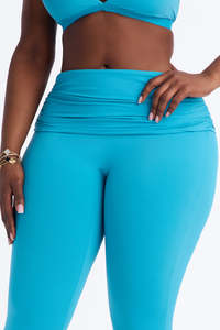 High Waist Solid Color Full Length <b>Leggings</b> For Women Stretch Knitted Spandex <b>Nylon</b> Material Custom Style All Seasons Wear - Product Image 4
