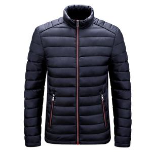 Veste d'hiver matelassée respirante coupe-vent de haute qualité pour homme avec fermeture éclair en polyester, taille plus pour la chaleur - Product Image 3