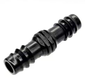 Conector de Línea de Goteo de Polipropileno Negro de Alta Resistencia JIVANDHARA para Riego Agrícola, Doméstico, de Invernaderos y Céspedes - Modelo de Riego por Goteo - Product Image 1