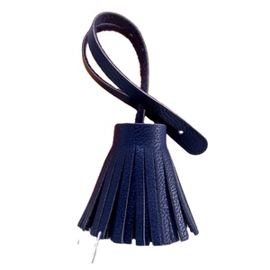 Gland en cuir pour votre sac de bureau fait à la main en cuir noir pur pour sac en cuir portefeuille de bureau simple gland - Product Image 1