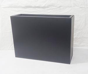 Maceta metálica rectangular para flores, jardinera grande de diseño moderno, maceta decorativa para interiores y exteriores, duradera y resistente al óxido. - Product Image 5