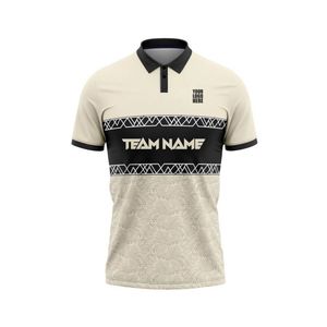 เสื้อคริกเก็ตคุณภาพสูงแบบแขนครึ่งตัว ดีไซน์แบบซับลิเมชั่น ผลิตจากโพลีเอสเตอร์ 100% สามารถสั่งทำชื่อทีมและหมายเลขได้ - Product Image 4