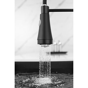 Rubinetto da Cucina Commerciale a LED con Doccetta Estraibile, Monocomando a Leva Singola per Lavello - Product Image 4