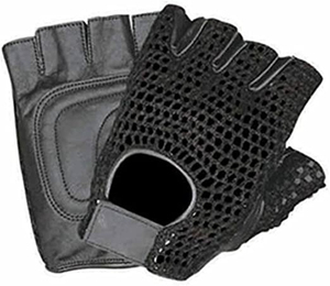 Custom Men's Opera Fingerless Genuine Leather Driving Gloves Half Finger Perforated Outdoor Gloves Made in Pakistan - Product Image 3