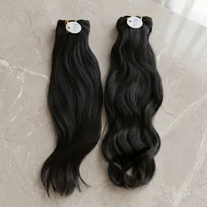 Wholesale 40inch Brazilian Remy Human Hair Weave Extensions <b>Machine</b> Double Weft Super Double Drawn Raw Cuticle Aligned 10A 12A - Product Image 5