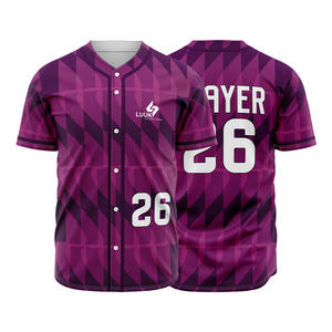 Camiseta de Béisbol Personalizada Sublimada, Transpirable, de Secado Rápido, Unisex, para Jóvenes Universitarios y Adultos, 100% Poliéster, Manga Corta - Product Image 6