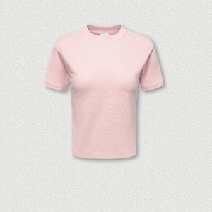 Women's for Crew Neck Crop <b>Top</b> Full Sleeve Regular Jersey 100% Cotton Casual T-Shirt Eco-Friendly Spring Summer Breathable - Product Image 4
