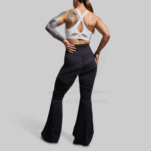 Spandex Polyester Made Women <b>Flare</b> <b>Legging</b> Custom Design Yoga <b>Legging</b> Unique Style Women <b>Flare</b> <b>Legging</b> - Product Image 4