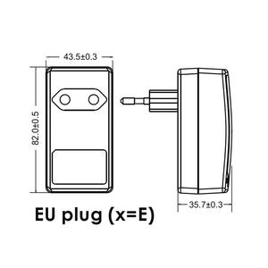 Adaptador Médico de 12W DC 6V 2A 2xMOPP con Montaje en Pared EU y Cable de 1.5m - Product Image 3