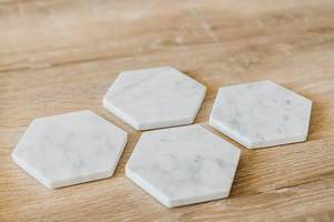 Posavasos de Piedra de Mármol Natural Pulido Hechos a Mano con Diseño Moderno y Lujoso, de Alta Calidad, Ecológicos y Personalizables en Tamaño, FAIZA CRAFT - Product Image 5