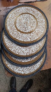 Large <b>Beaded</b> table <b>placemats</b> Beautiful for a modern home - Product Image 4