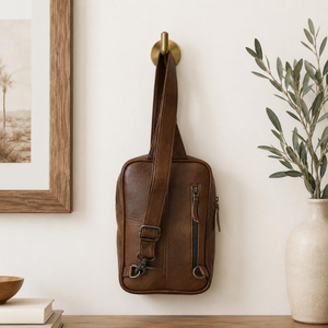 Sac bandoulière en cuir de vachette avec tissu tissé aztèque, sac bandoulière western, sangle réglable, fait main, pour voyage et usage quotidien - Product Image 4