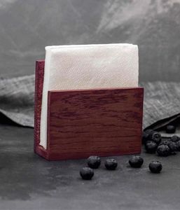 Modern Wooden Napkin <b>Holder</b> Stylish <b>Tissue</b> Storage Stand Dining Table <b>Kitchen</b> Countertop Organizer Piece - Product Image 1