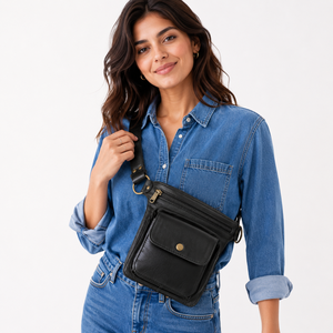 Nueva Colección de Cinturones con Bolsillo Lateral, Cinturón de Cuero Genuino Estilo Western, Cinturón de Cuero Hecho a Mano, Cinturón de Viaje Unisex y Elegante - Product Image 6