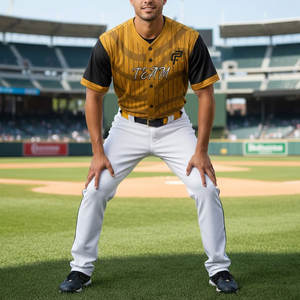 Nouvelle arrivée : uniforme de baseball professionnel pour le travail, avec matière respirante pour les joueurs - Product Image 3