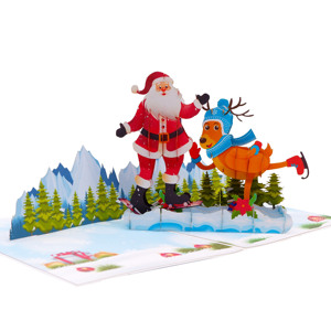 Meilleures ventes Joyeux Noël Cadeaux personnalisés en 3D Pop-up Artisanat papier fait main Impression offset Vietnam Tendance du moment - Product Image 1