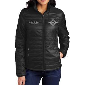 Chaqueta Acolchada Personalizada con Bordado Personalizado para Mujer, Modelo L850, Chaqueta de Exterior Plegable - Product Image 2