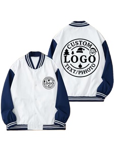 Customizable Casual Winter Baseball Jacket Striped/Solid Patterns-Add Your Logo Team/Couple/Fan Group Quick Dry Windproof Made - Product Image 4