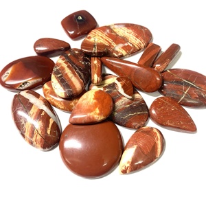 IGI Certified 6.5mm Natural Jasper Loose Gemstone Rich Red Sneak Skin Heart Oval Pear Square <b>Cushion</b> <b>Triangle</b> Trillion - Product Image 5