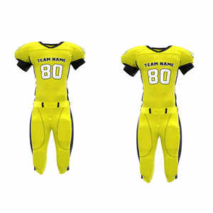 Tenues d'équipe professionnelles de football américain, vêtements de sport unisexes 100% polyester, anti-humidité, noms d'équipe personnalisés, livraison rapide - Product Image 5