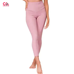 Custom Logo OEM Women's Plus Size Solid 2-Piece Yoga Set Breathable Quick Dry Eco-Friendly Seamless Sport Leggings High Quality - Product Image 1