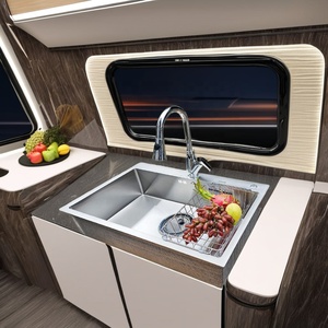 SM 7848 Évier de cuisine à deux trous à un bol fait à la main Design moderne Utilisation commerciale en acier inoxydable de l'usine du Vietnam - Product Image 1