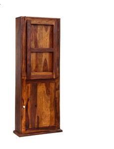 Indian Solid wood Convertible Desk Bookcase Tall Wooden <b>Storage</b> Cabinet Foldable <b>Computer</b> Table Home Office - Product Image 2