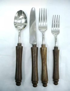 American Style Flatware <b>Set</b> 18/<b>8</b> Stainless Steel Resin Handle 8pcs Durable Mirror Polish Reusable Home decor <b>Dinnerware</b> <b>set</b> - Product Image 5