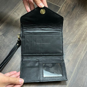 Premium Handcrafted Genuine Cow Leather Tooled Floral <b>Wristlet</b> Wallet for Women Western Clutch Card Holder RFID Travel Wallet - Product Image 6