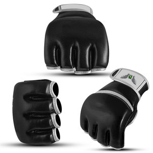 ถุงมือ MMA แบบครึ่งนิ้ว ดีไซน์ใหม่ ผลิตจากหนัง สำหรับกีฬากลางแจ้ง ระบายอากาศได้ดี น้ำหนักเบา เหมาะสำหรับการฝึกซ้อม MMA - Product Image 2