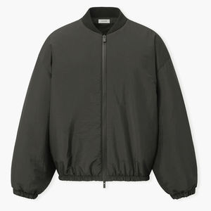 Men's Lightweight Nylon Bomber Jacket Custom Logo Windbreaker Casual Zip Up Jacket OEM Custom Men's Oversized Bomber Jacket Wind - Product Image 1